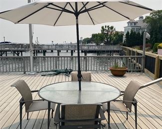 OUTDOOR TABLE AND CHAIRS-