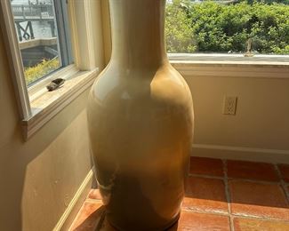 HAND CRAFTED TALL CERAMIC VASE