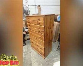 6Drawer Tallboy Dresser Chest, Very Solid  Sturdy Pine