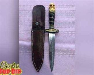 Vintage 1960s Skull Knife 1  Rare Version Made in Japan