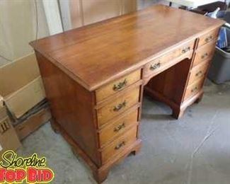Vintage 1956 Stickley Office Desk Cherry Valley Furniture