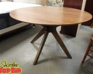 Wegmans Round Dining Table MidCentury Modern Style
