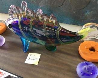 Large Murano glass fish