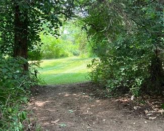 FROM UPPER LADUE RD WHERE PARKING IS, YOU'LL WALK ONTO THE PROPERTY AND UP THE LAWN TO THE HOUSE