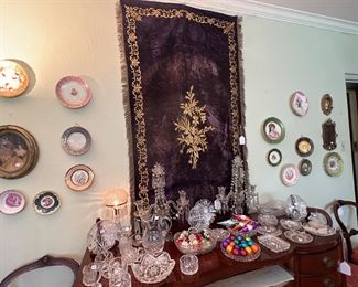 Magnificent embroidered cut velvet altar cloth