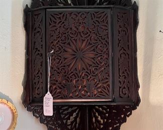 Spectacular Antique hanging corner cabinet