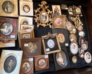 A case of miniature portraits, etc.