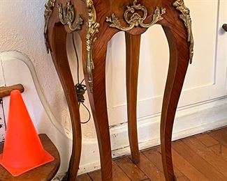 Superb antique French Ormolu mounted single drawer table