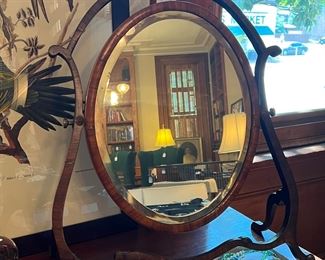 HANDSOME ANTIQUE SHAVING MIRROR