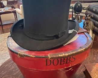 ANTIQUE TOP HAT WITH ORIGINAL BOX