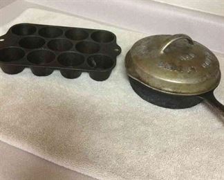 Cast Iron Muffin and Skillet