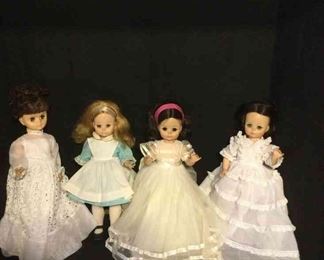 Four Effanbee Looking Dolls