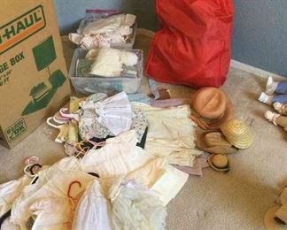 Huge Mystery Lot of Doll Clothes and Accessories