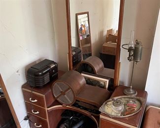 Vintage makeup table