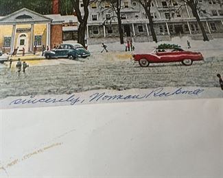 Signed Norman Rockwell