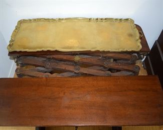 1849 Walnut Concertina Table - T. P. Sherbourne, Phila.