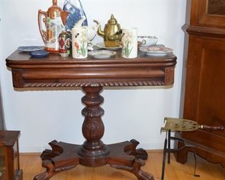 American Mahogany Game Table