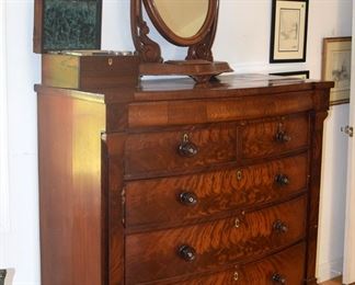 American Mahogany Bowfront Dresser