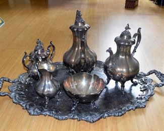 Reed & Barton Silverplate Tea & Coffee Service