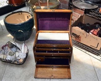 Antique Traveling Dental Cabinet