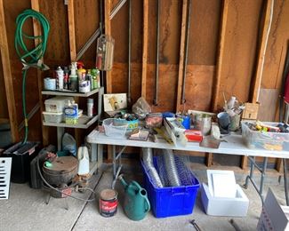 garage items, tools, etc