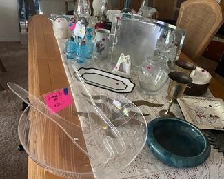 glassware, antiques, etc, Bernhardt dining set from gormans