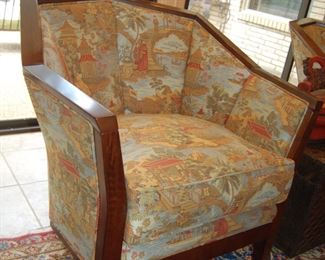 One of a pair of Chinese chairs