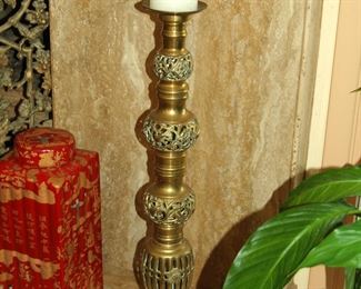 Brass candlestick