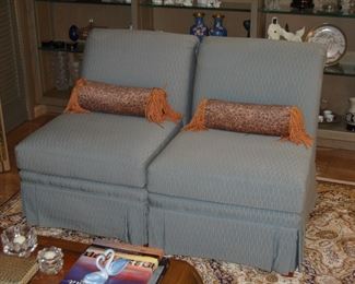 Armless upholstered chairs