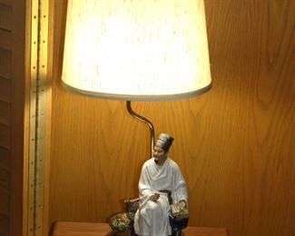 Chinese mud man lamp