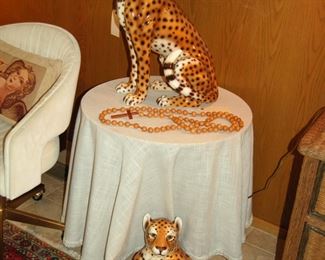 Ceramic cheetahs