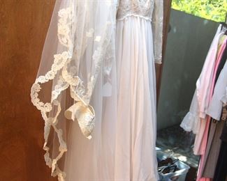 A vintage wedding dress