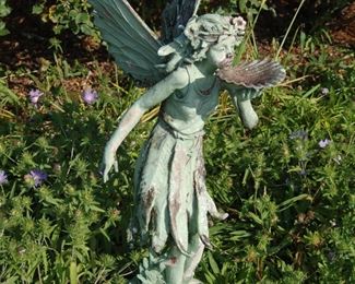 Garden fairy sculpture
