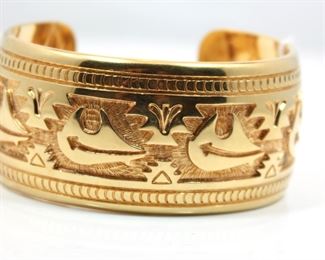 18K Gold Cuff Bracelet (96g)