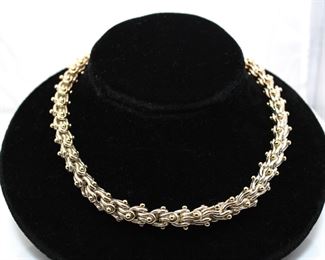 14K and Sterling Link Necklace