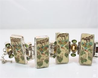 Sterling Bracelet from Ross Simon Jewelers featuring bird panels