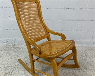 Antique Caned Rocking Chair