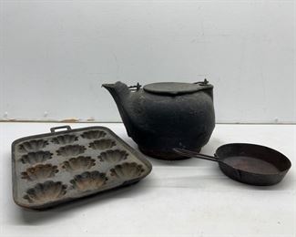 Antique Cast Iron Kettle