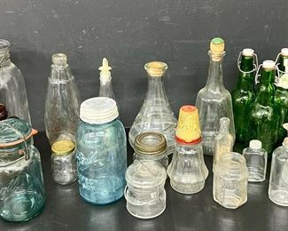 Big Batch Of Bottles And Jars