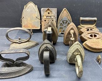 Collection Of Atq Sad Irons Accessories