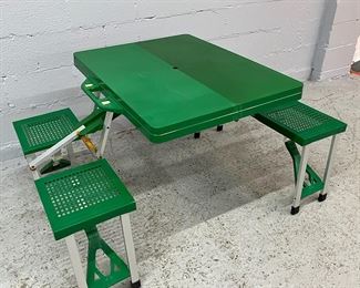 Foldable Picnic Table With Seats