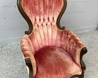 Reproduction Victorian Tufted Chair