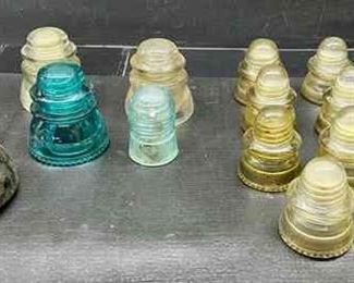 Sixteen Vintage Insulators