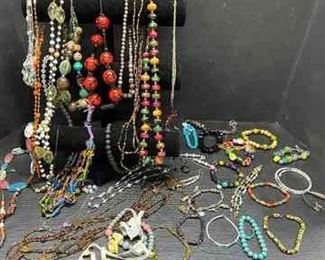 Vtg Beaded Jewelry