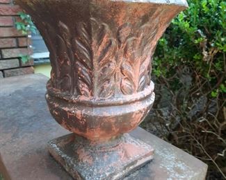 concrete urn, 2 available
