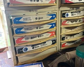 Parts, Nut and Bolts Cabinets 