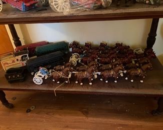 Cast Iron Horse Drawn Carriages 