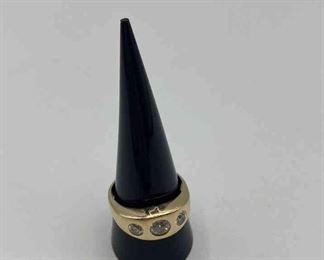 Three Diamond Gentlemens Ring