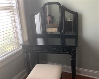 Vanity and chair