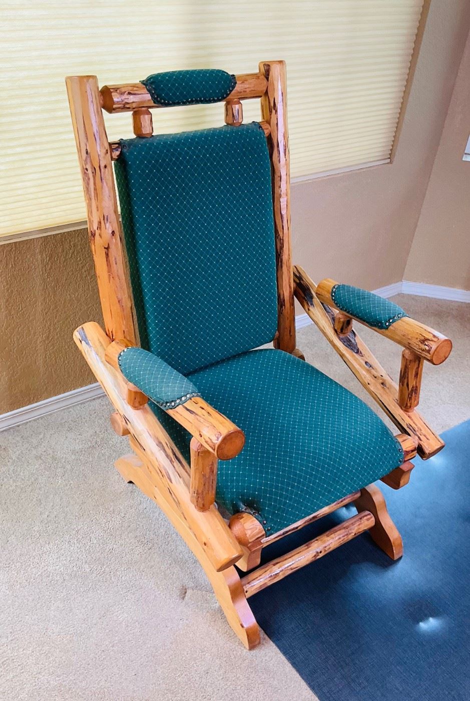Log Spring Rocker Chair